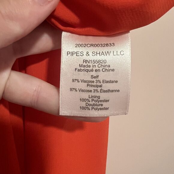 Veronica Beard Gloria Fluted Stretch-Crepe Midi Dress Red Size 10 - Picture 5 of 9